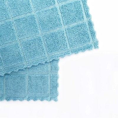 Serpillière microfibre bleue luxe lavage des sols 50 x 60 cm