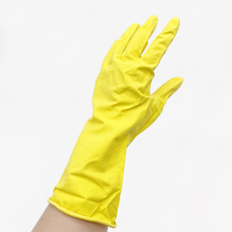 Gants de ménage XL latex jaune