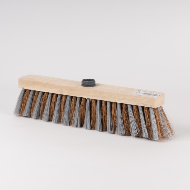 Tête De Balai Fibres De Coco HOMÉA - 29cm, Usage Extérieur, Style Bois Traditionnel